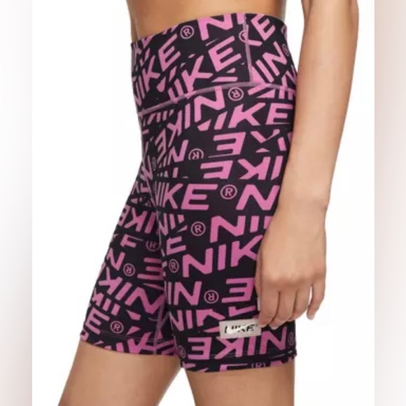 New Nike Women’s Training Dri Fit Tight Fit Shorts - Picture 2 of 6